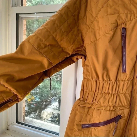 NWT Free People All Prepped Ski Jacket Coat Puffer FP Movement Brown - Picture 8 of 16